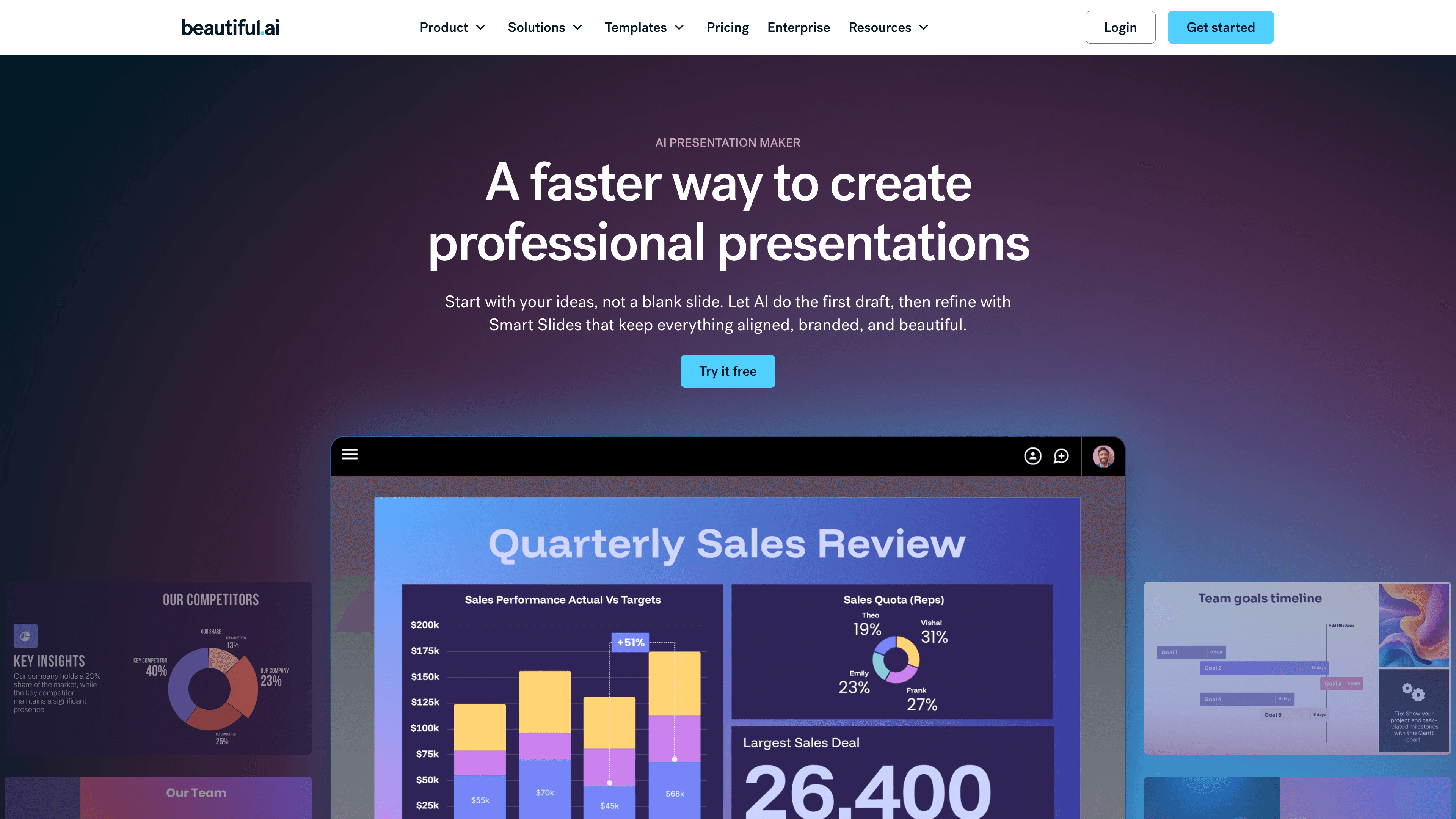 Beautiful.ai — typical output screenshot