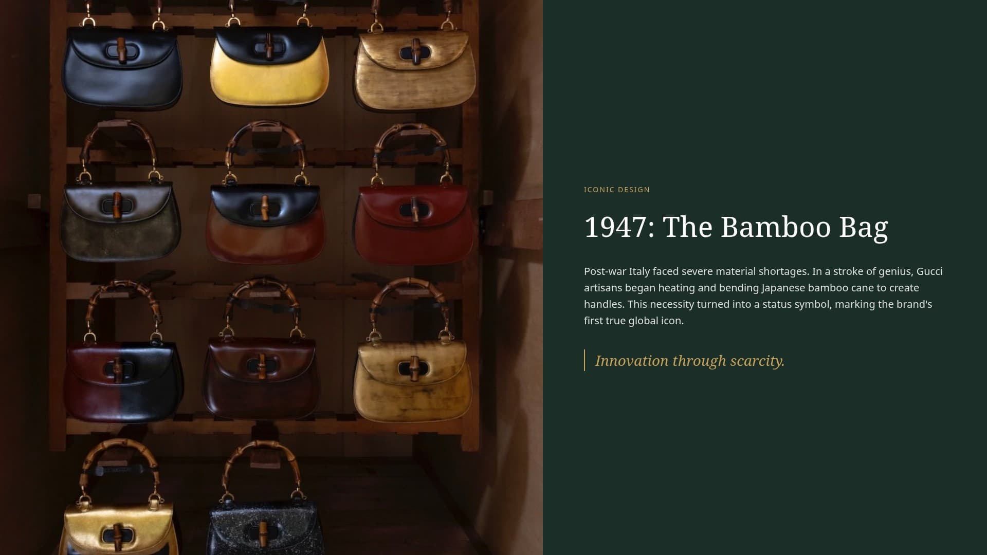 Gucci — Detail Slide — Bobr AI generated slide, Canva alternative