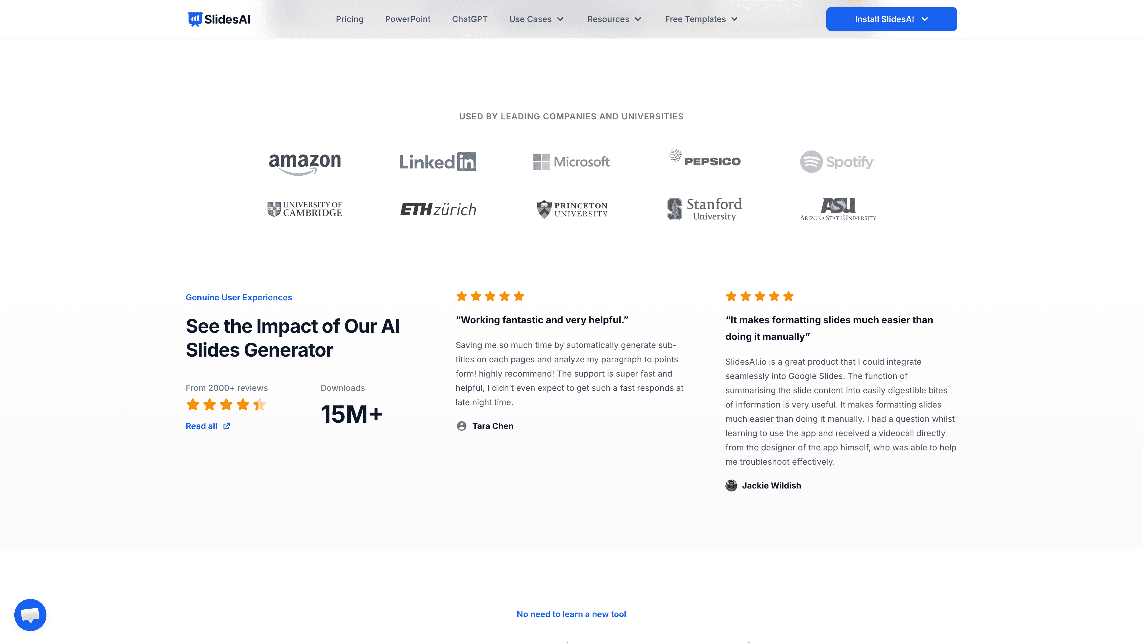 SlidesAI — typical output screenshot