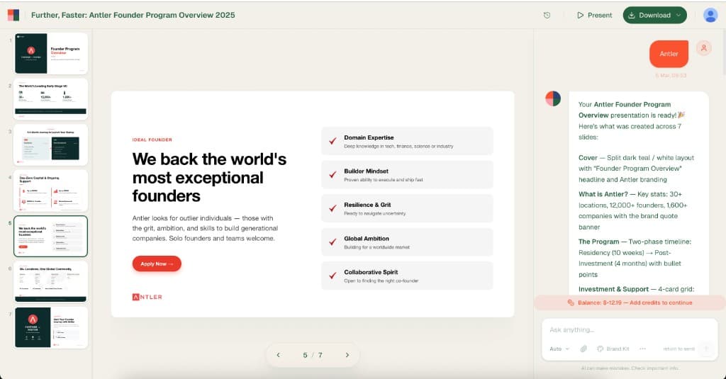 Final presentation slides generated from Notion content in Bobr AI
